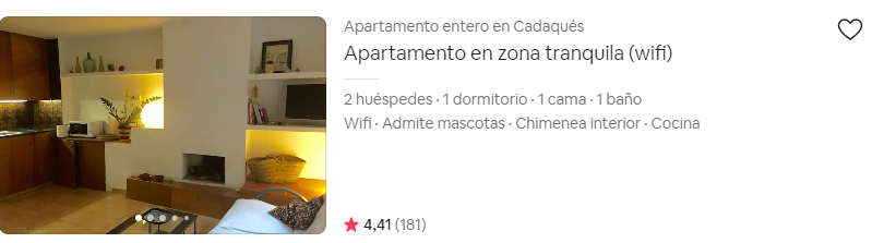 Apartamento en zona tranquila en Cadaques de Airbnb