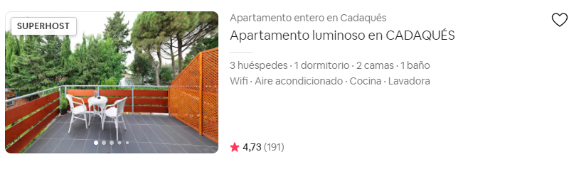 Apartamento luminoso en Cadaques de Airbnb